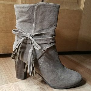 Taupe booties